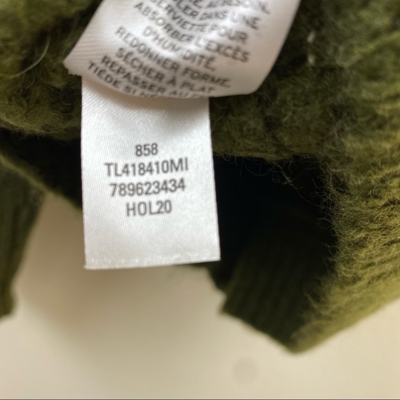 Leith Women's Chunky Knit Turtle Neck Dolman Sleeves Sweater XSmall New - Picture 8 of 9